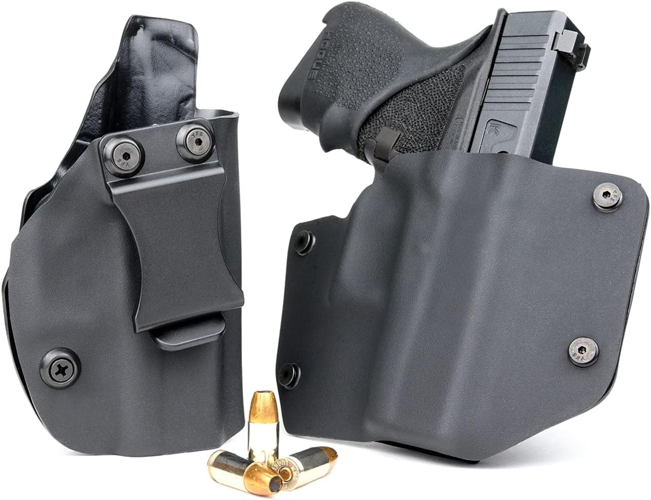 R&R HOLSTERS: OWB & IWB - Combo Pack - 2 Kydex Holsters - Outside & Inside the Waistband