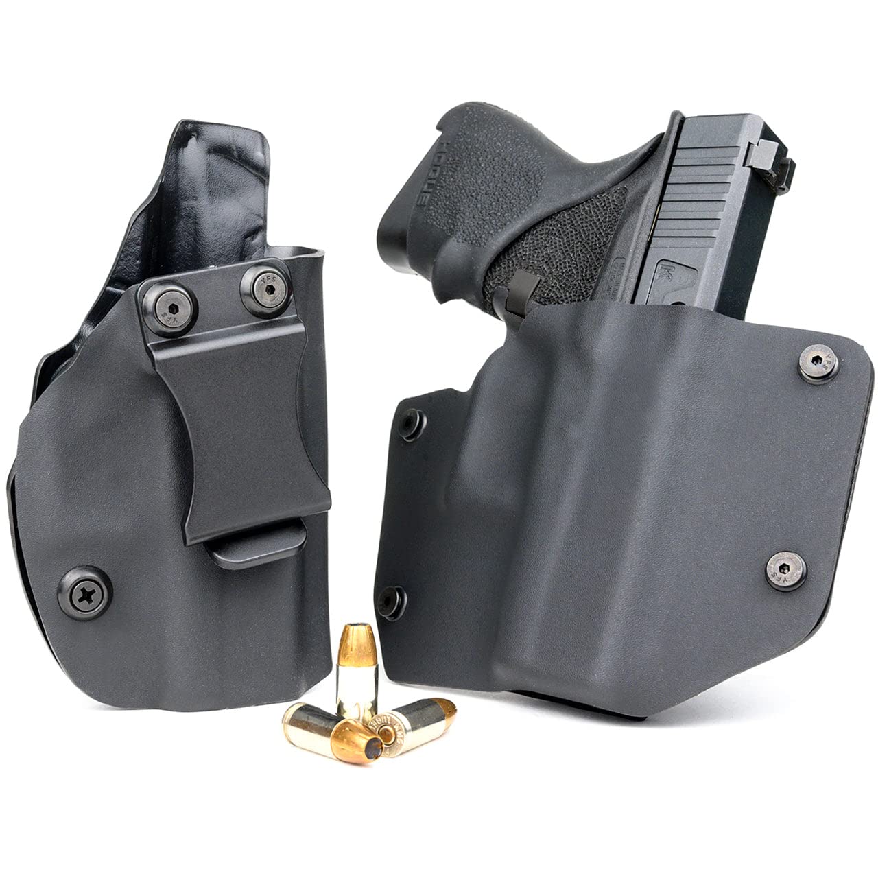 R&R Holsters OWB & IWB Combo Pack - Black (Right-Hand, for Walther P22)