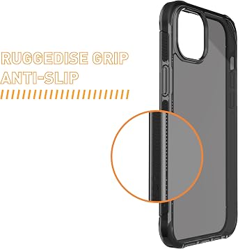 Armor Signature PRO Case for iPhone 15 Plus (Crystal Grey with Grey Tape)