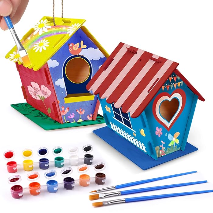 Buy Craft Kits for Kids DIY Bird House Kits for Kids 2 Packs Easter