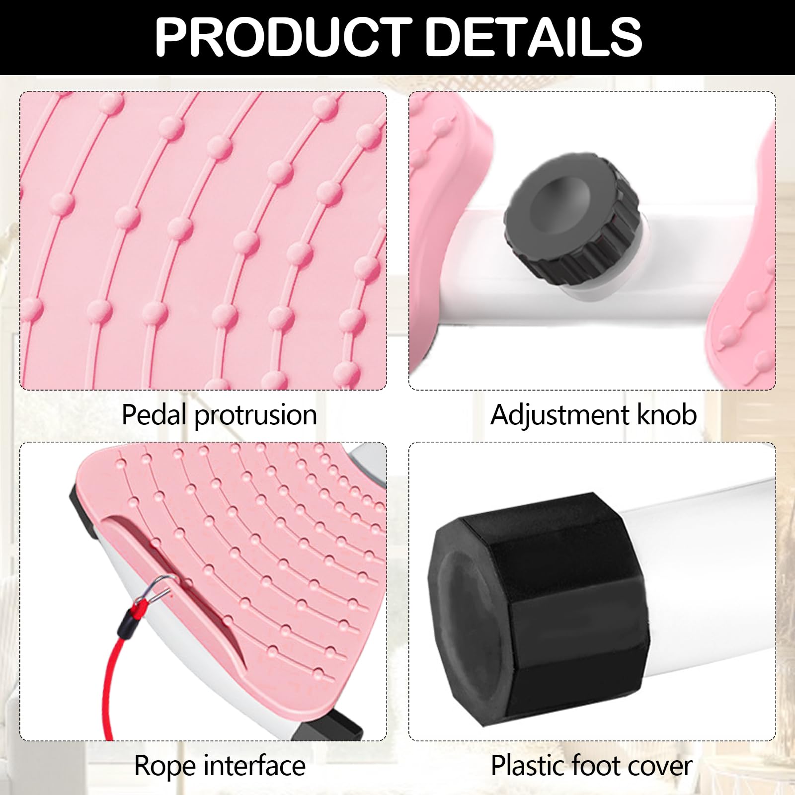 Waist Trainer, Tavola Per Torsione Vita Allenamento Muscoli Addominali Allenatore Tavola Per Pilates Fitness Per Torsione Vita Con Coulisse Per Donne Con Fasce Resistenza Massaggio Plantare