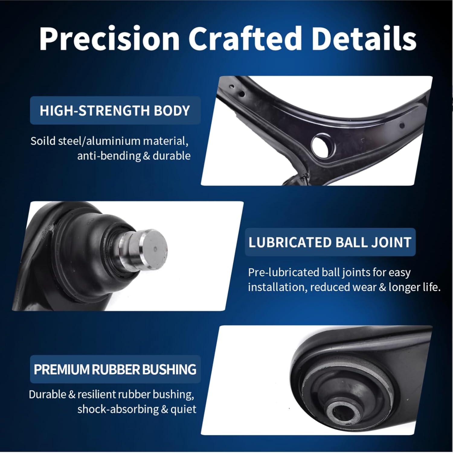 [2pcs] K620548 K620549 Front Lower Control Arm And Ball Joint Compatible With MITSUBISHI LANCER 2008-2017 OUTLANDER 2007-2014 OUTLANDER SPORT 2011-2017 RVR 2011-2017