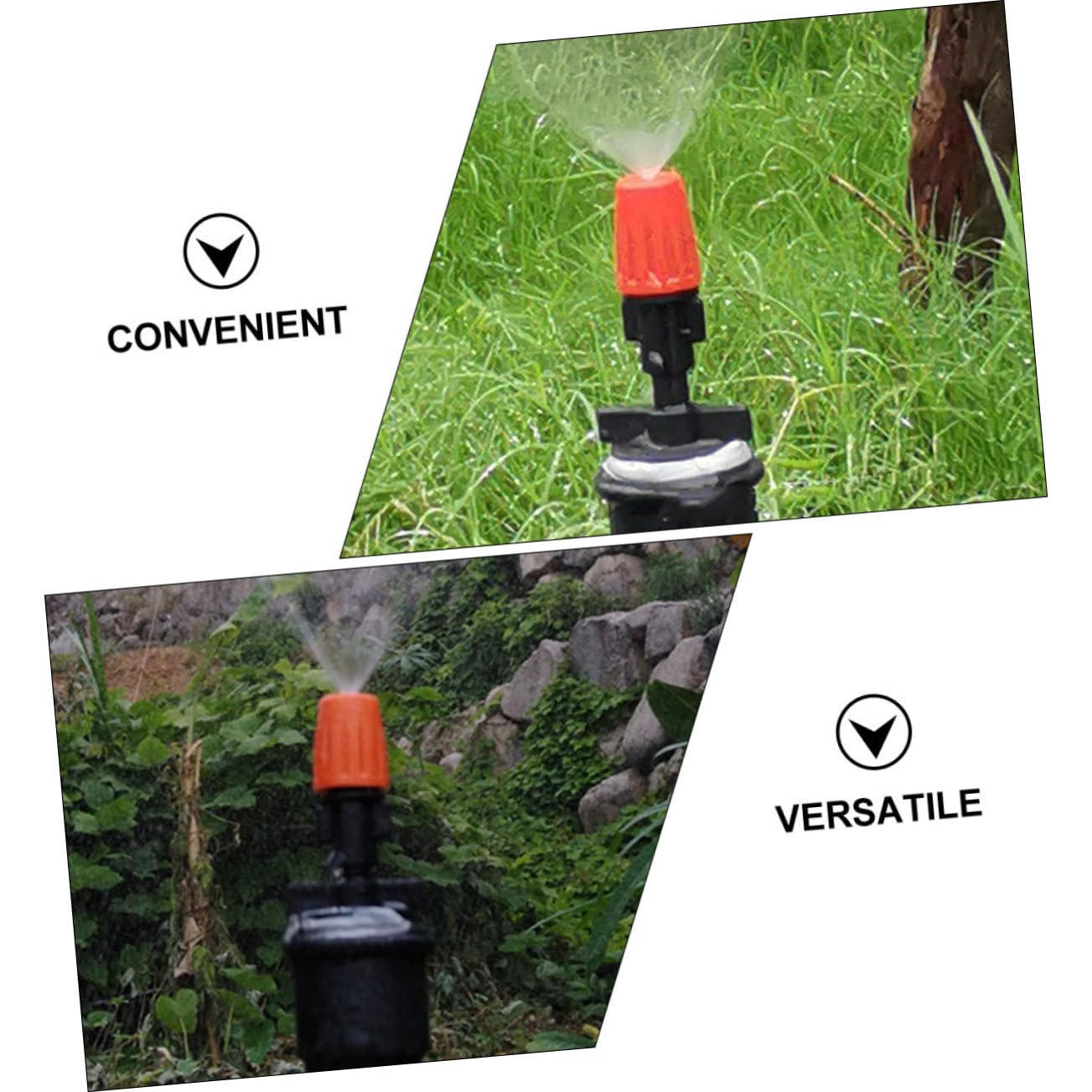 Sosoport 5 Set Di Ugelli Di Nebulizzazione Regolabili Per Irrigazione A Goccia Per Tubo Da Giardino 40 Pezzi * 5