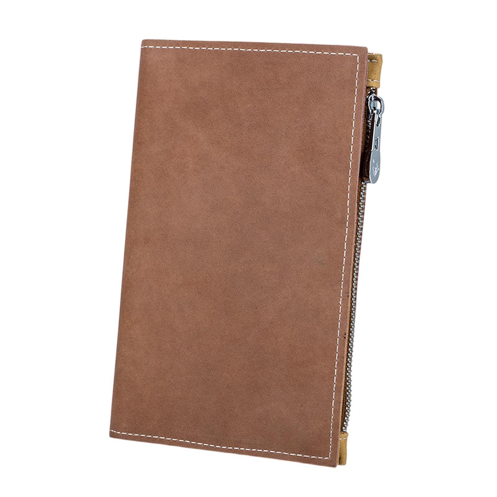 Passport Package Large Capacity Credit Card Bag for Certificates Air Tickets Brown-image-16