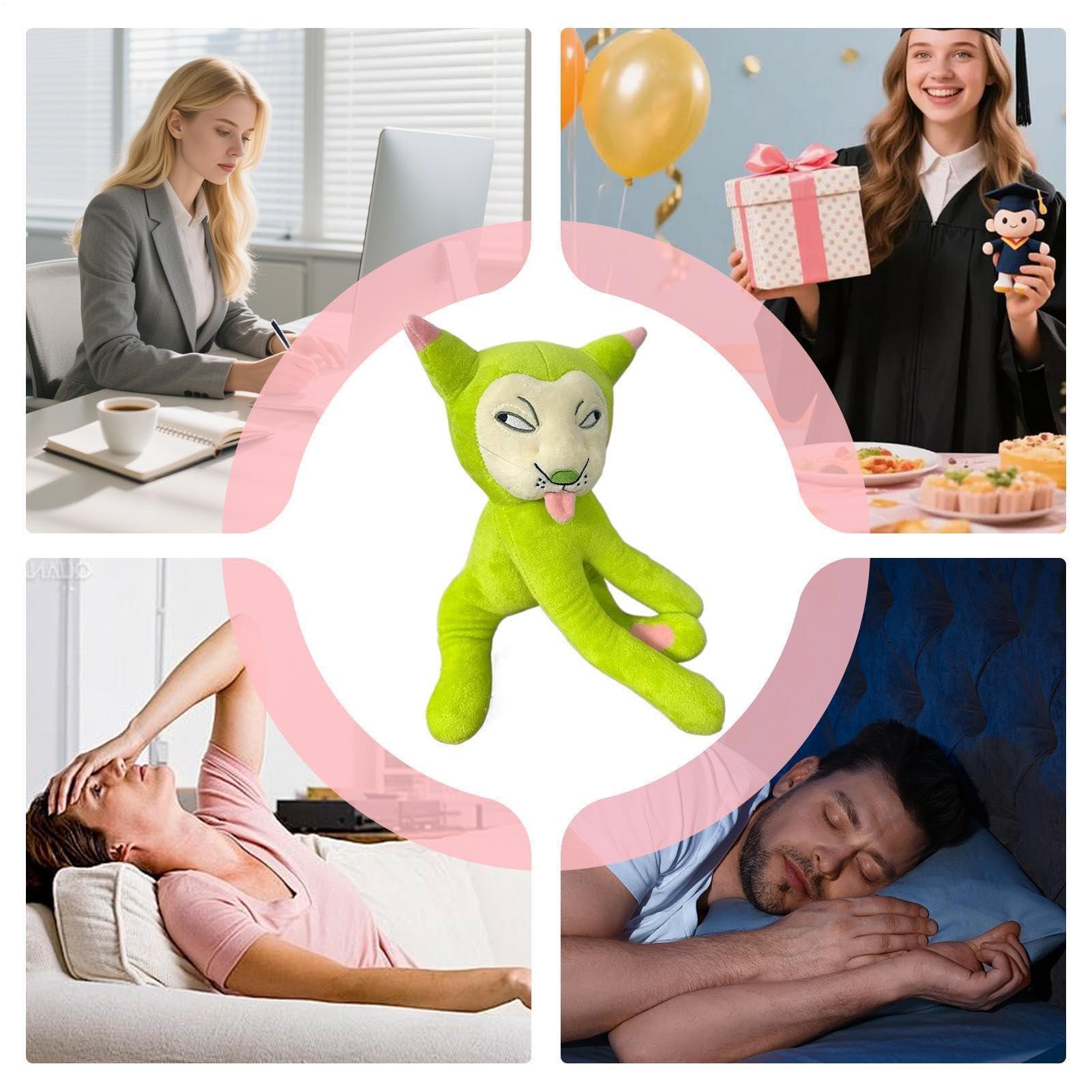 Peluche flexible de 30 cm: suave y bonito gatito para salón, sala de juegos, sofá, coche, cama, niños y adultos