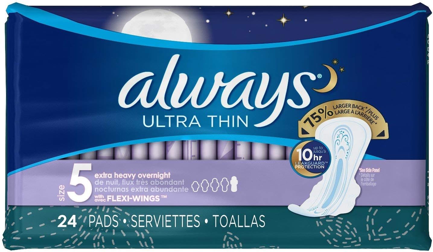 Pads Ultra Thin Size 5-24 Count (3 Pack)