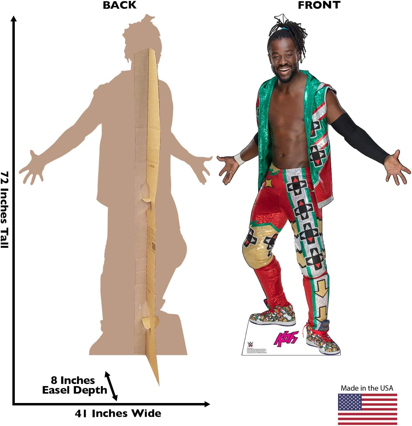 Cardboard People Kofi Kingston Life Size Cardboard Cutout Standup - WWE