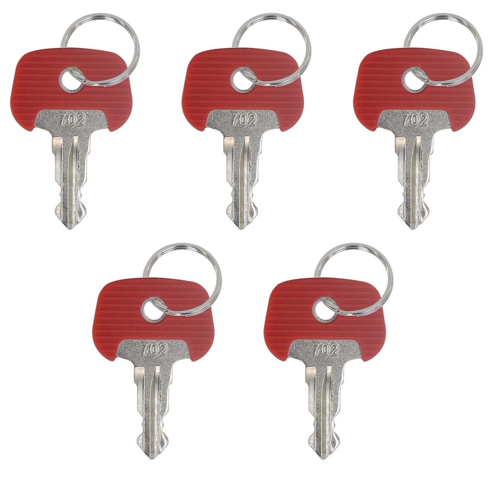 5 Pack 702 Ignition Key Replacement for Forklifts & Stackers