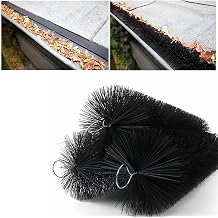 Roof Gutter Anti Blocking Brush To Prevent Fallen leaves From Clogging The Gutter, Easy to Clean and Reusable, Tiameter 4.33 inch, Length 16ft