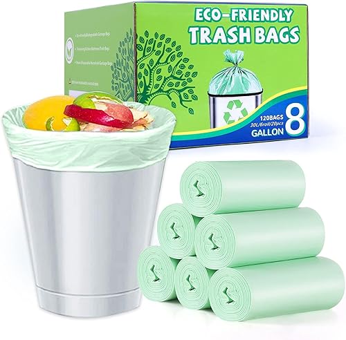 Bolsas de basura de plástico resistentes, de tamaño pequeño, para el hogar, la oficina, la cocina, el baño y el contenedor de basura