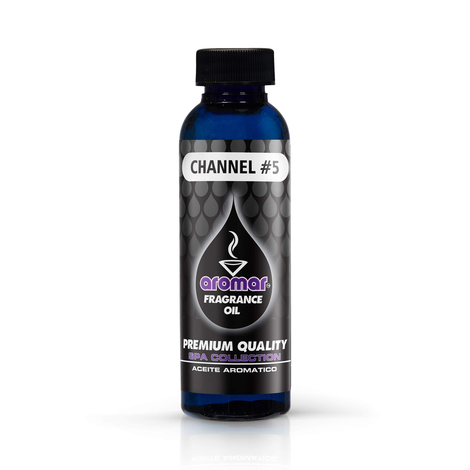 AROMAR Premium Fragrance Oil, Pack of 3 Channel #5 2oz. Bottles. Long Lasting Aromatic Scent, Fresh and Revitalizing Aromatherapy for Living Room, Bedroom, and Kitchen