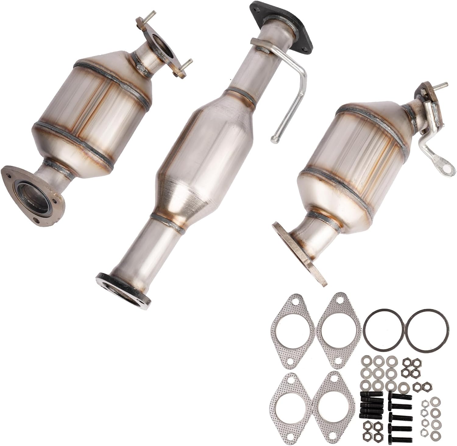 High Flow Front Catalytic Converter Kit Compatible with Chevy Traverse 2009-2017 GMC Acadia 2007-2017 Buick Enclave 2008-2017 Saturn Outlook 2007-2010 3.6L(EPA Compliant)