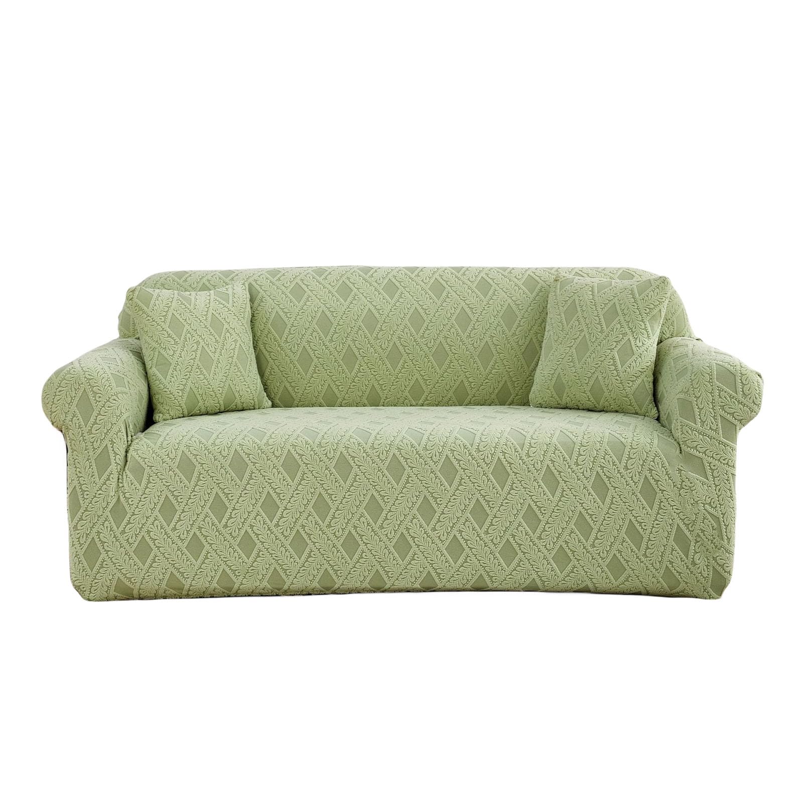 Housse de canapé extensible antidérapante au design plissé raffiné