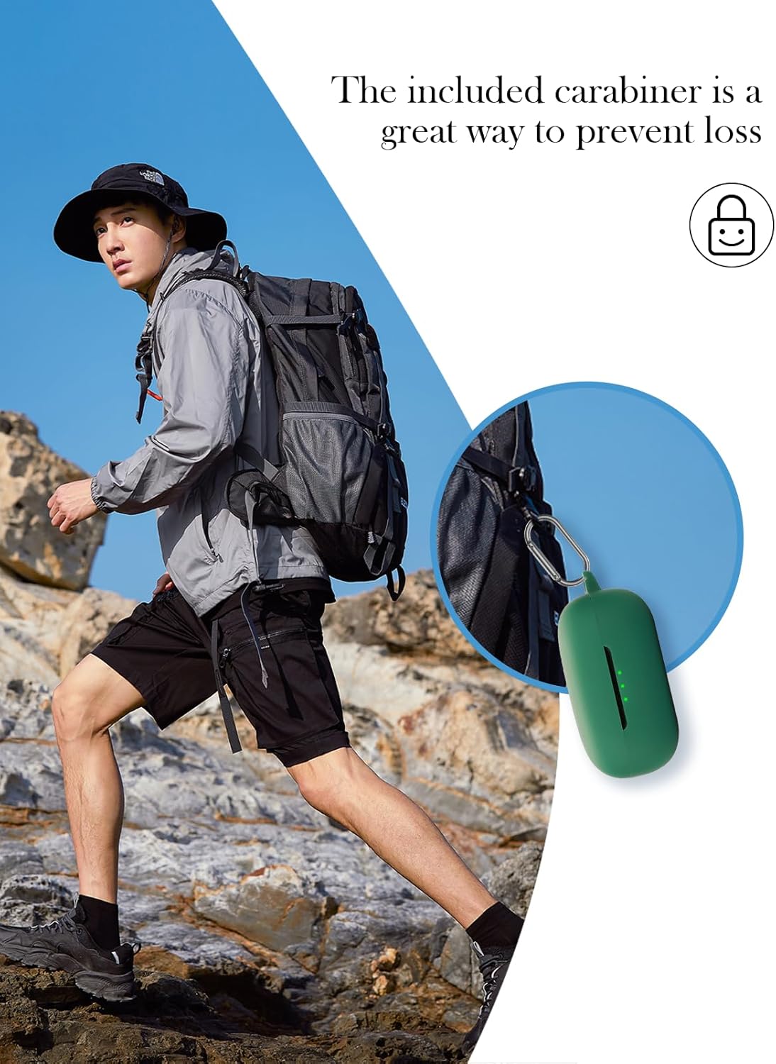 Silicone Case Compatible with EarFun Air Pro 4 with Keychain,Cleaning Kit and Lanyard, Soft Protective Shockproof Cover for EarFun Air Pro 4(2024)-Green - Image 4