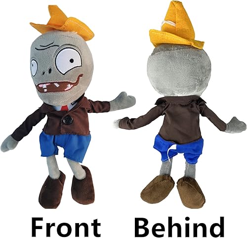 Miniatura 6 de JHESAO 10 piezas de PVC de peluche de zombies marrones, juguetes normales de zombies PVZ 1 2 de peluche suave muñeca gris Zombies nuevo