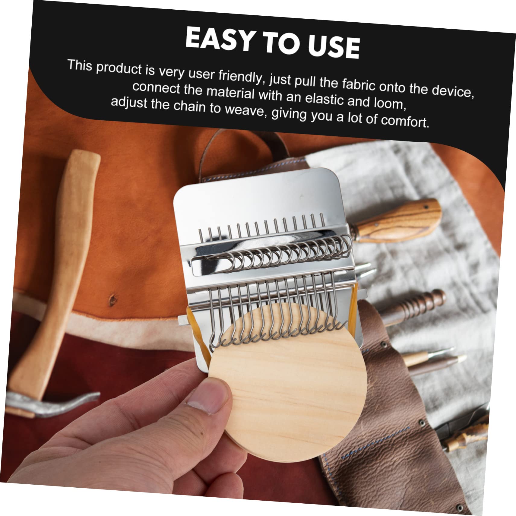 Yulokdwi Macchina per Maglieria A Mano,Macchina per Maglieria Manuale, Strumento di Tessitura per Realizzare Sciarpe calzinis Sottobicchieri Cappelli