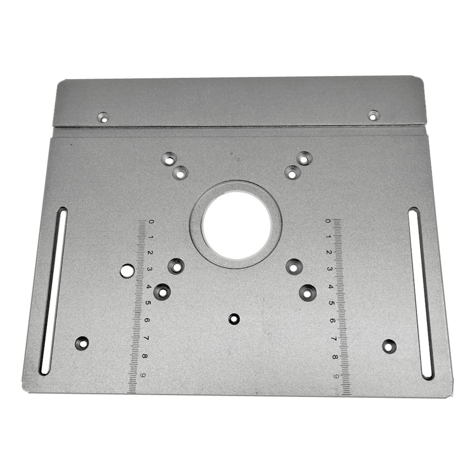 Plaque d'insertion pour table de toupie en aluminium avec entraxe 85x85mm
