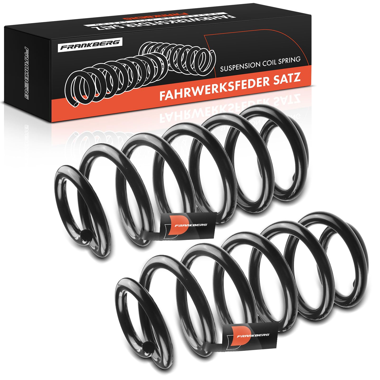 Frankberg 2 ressorts de suspension pour essieu avant 4F0411105BK | Compatible avec: A6 4F2, A6 Avant 4F5
