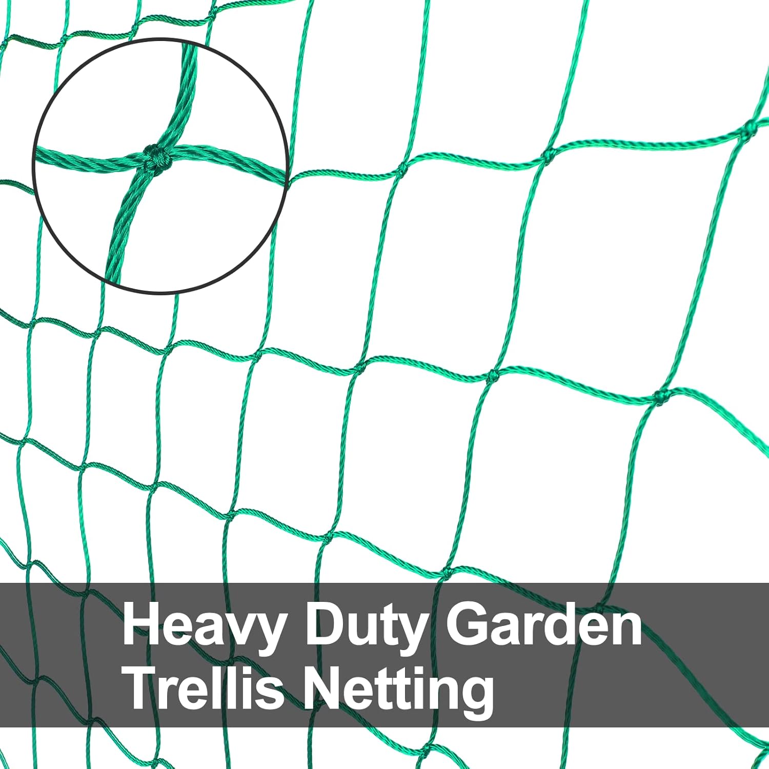 Trellis Netting, Heavy-Duty Garden Grow Netting for Climbing Plants, Outdoor Indoor Net for Cucumber, Tomatoes, Beans, Clematis, Fruits & Vegetables, Climbing Vining Plants (32.8' x 6.6'Ft)