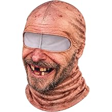 Novelty Realistic Face Mask for Adults Unisex, Funny Full Head Winter Balaclava with Eye Opening, Ski Mask for Skiing, Snowboarding, Parties, Group Events, Outdoor Fun, Old Man Costume, Face Cover