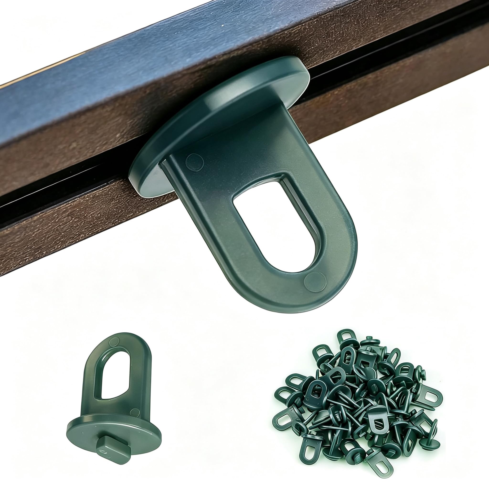 QIANSSE Greenhouse Twist Clips, 50PCS Heavy Duty for Metal Plastic Frames