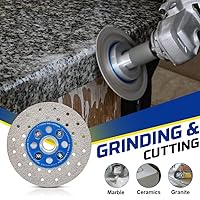 Vista 6 de Disco de diamante de 4 pulgadas para amoladora angular de pulido de granito de hoja de diamante de corte rápido y molienda