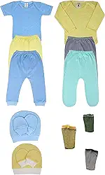 Kit Roupas de Bebê 13 Peças Menino Menina Algodão Premium Saida Maternidade