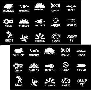 2Pcs Car Button Stickers Car in Pakistan