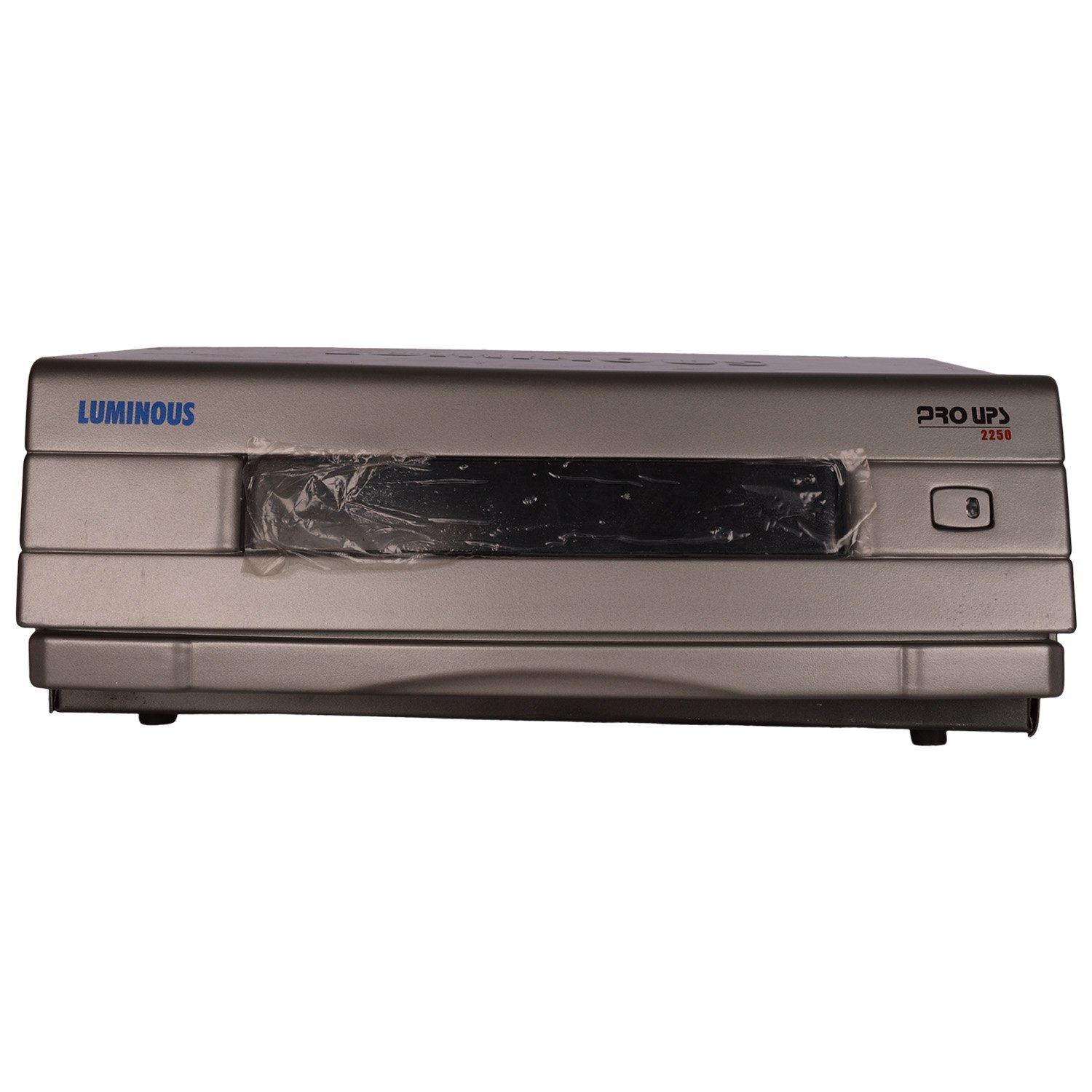 Front view of Luminous Pro UPS 2250VA/24V showing the Luminous logo, Pro UPS 2250 branding, and power button.