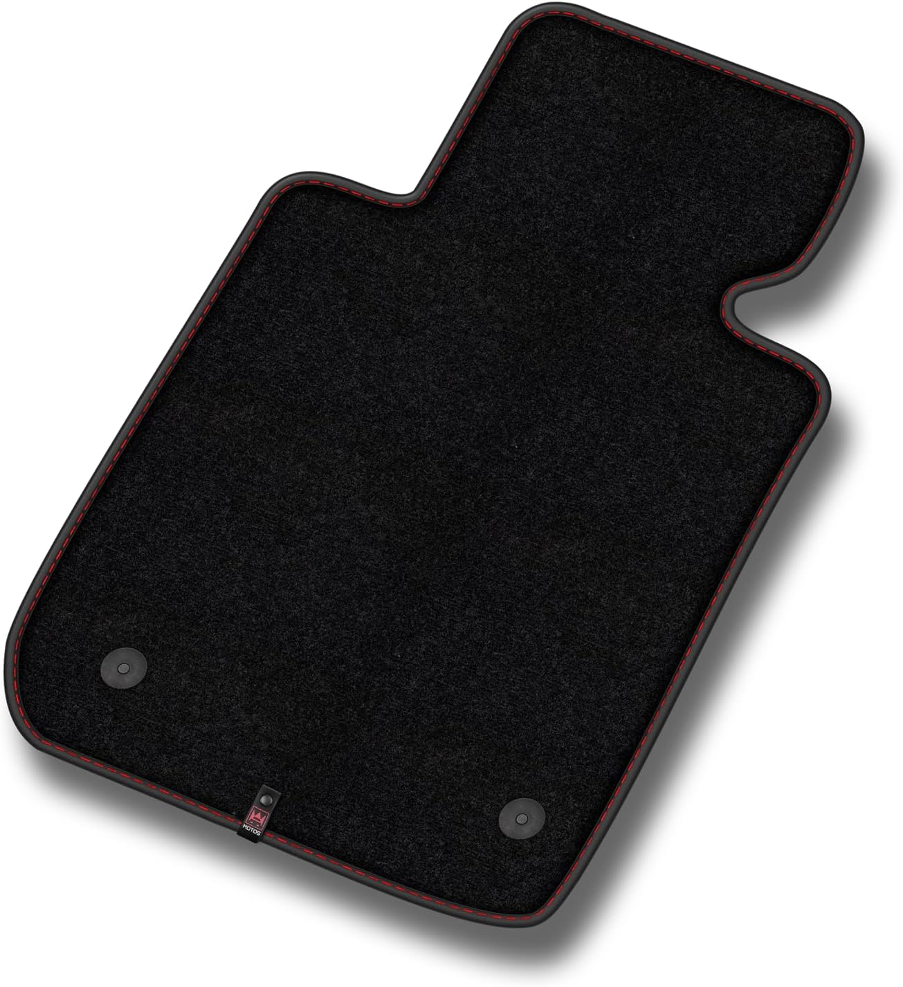 M MOTOS Velours Premium 1 Piece Driver Mat Compatible with SEAT Arona from 2017 - Premium, Matt, Red Drivers Side - Experience a new driving comfort with a velour mat for