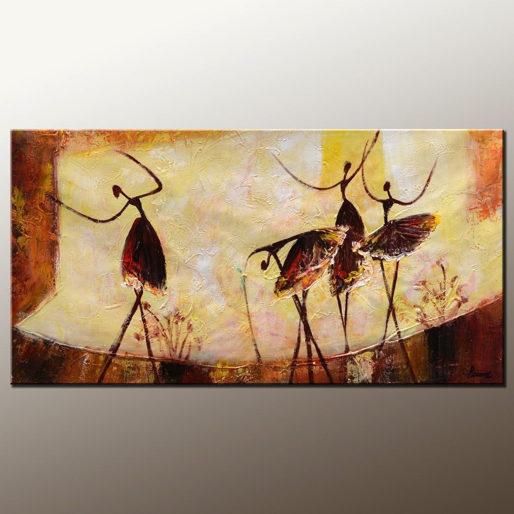 Original Painting Large Painting Ballet Dancer Oil Painting Modern Art Canvas Art Impasto Texture Palette Knife Artwork Impressionism Wall Art