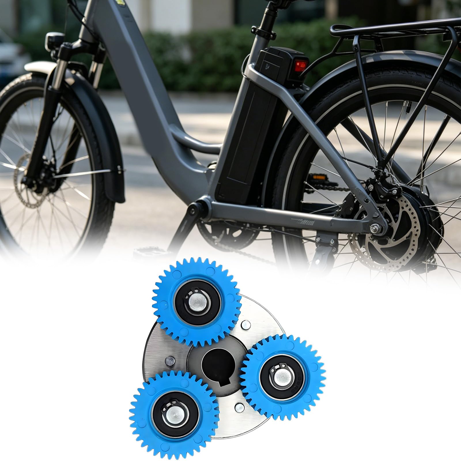 Gruppo frizione in acciaio da 38 mm per riparazione bici elettrica, gruppo in nylon per manutenzione del motore, scambi ingranaggi usurati e progetti ricostruzione della trasmissione