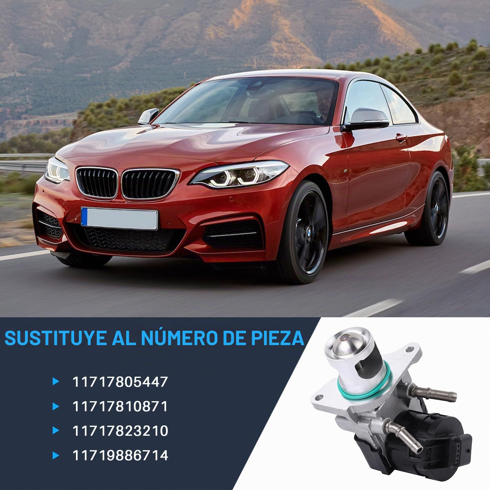 Reemplazo de válvula EGR para E60 E61 E70 E72 E81 E82 E83 E84 E90 E91 E92 E93 X1 X3 X5 X6 N47 N57 Accesorio para coche Números de pieza: 11717805447 11717810871