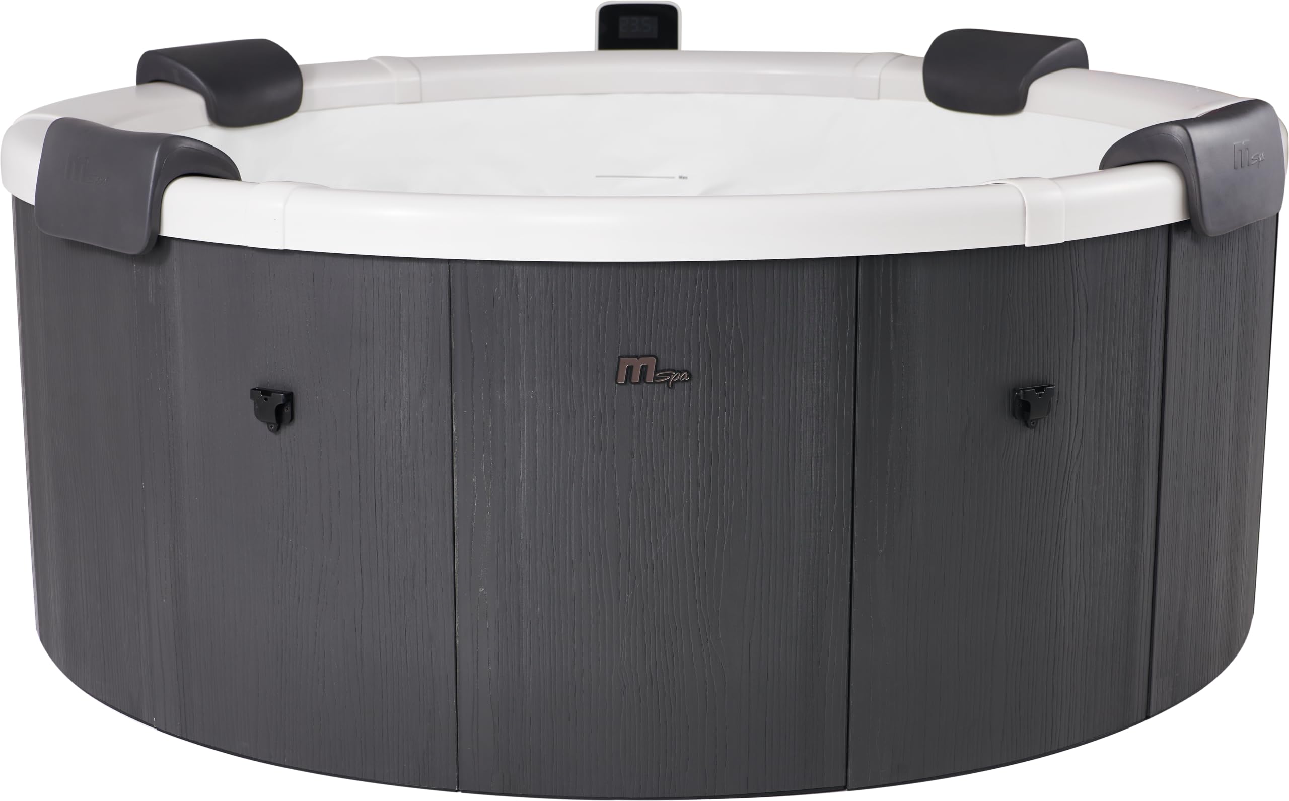 MSpa Whirlpool Denver 180 x 180 x 70 cm - Gonflable pour 6 Personnes avec 130 Jets d'air & 8 Jets d'hydromassage, éclairage LED, Chauffage PTC jusqu'à 40°C, désinfection UVC, Rhino Tech 6