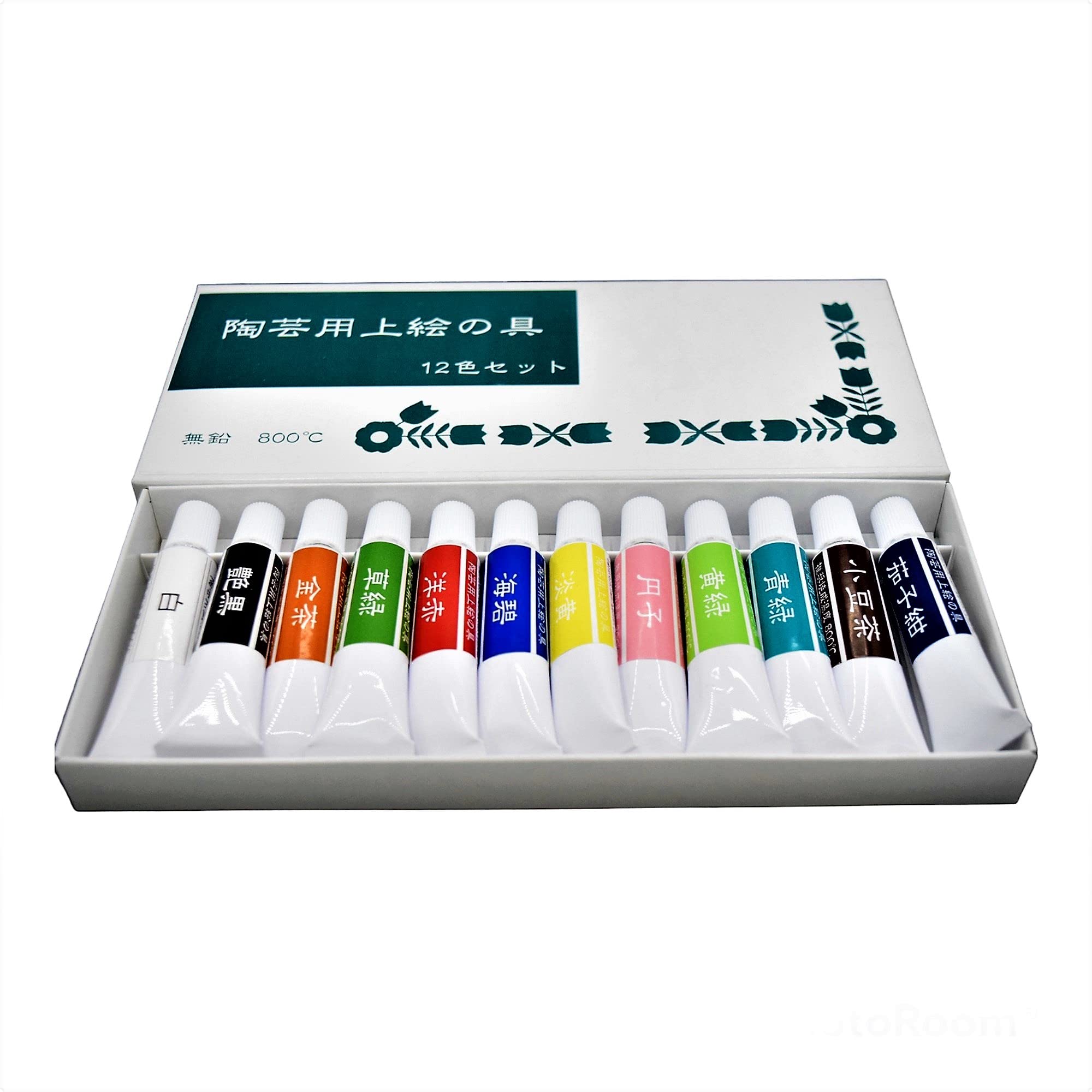 Amazon | 陶芸用上絵の具 無鉛 チューブ 各20g (無鉛12色セット
