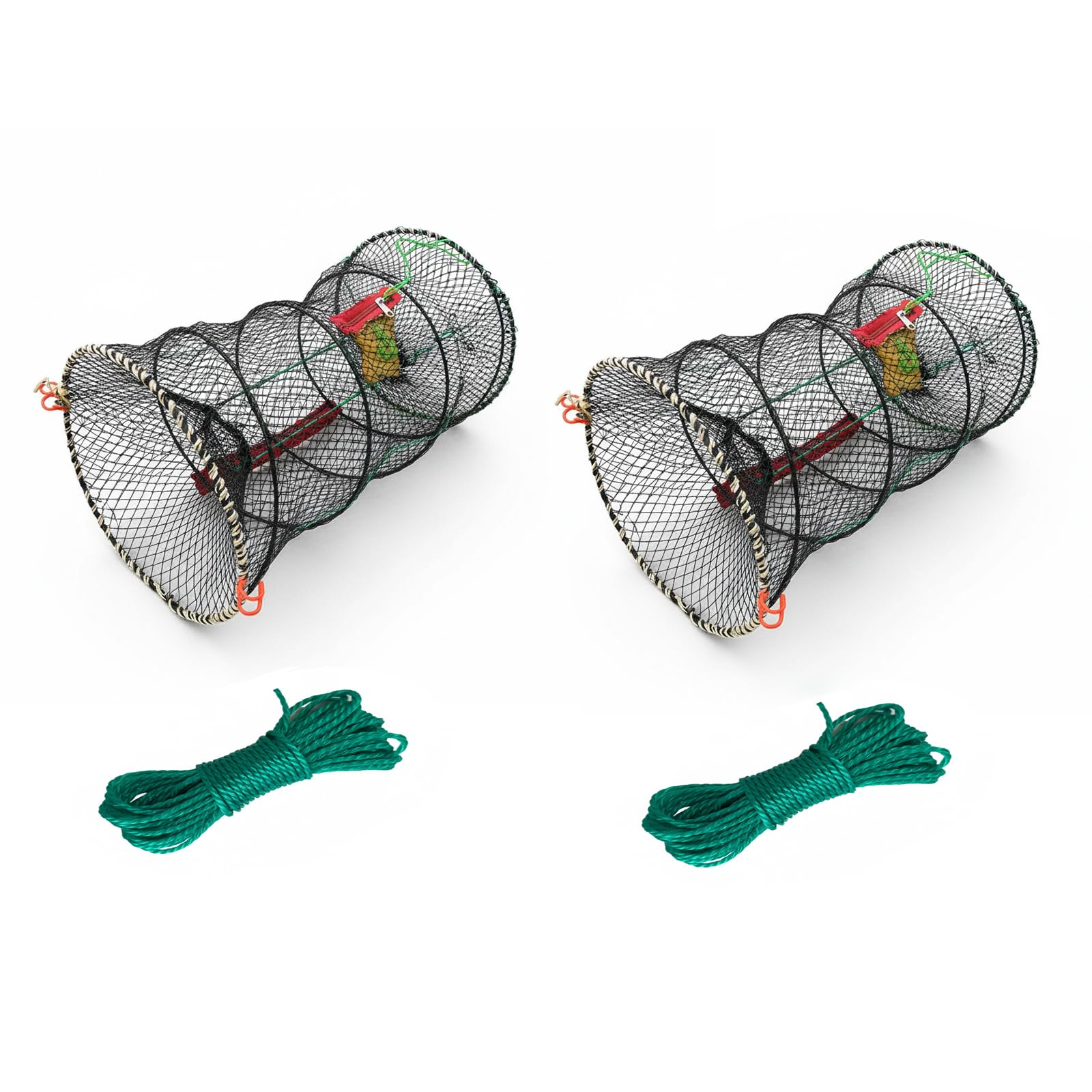 Piège à crabe pliable – Panier à poisson polyvalent pour crabes, crabes, crevettes, écrevisses, écrevisses, facile à appâter et à ranger