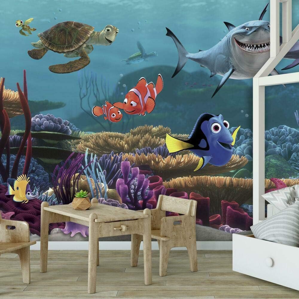 Blасk Frіdау - 80% оƒƒ RoomMates JL1278M Finding Nemo Spray and Stick Removable Wall Mural - 10.5 ft. x 6 ft. , Blue