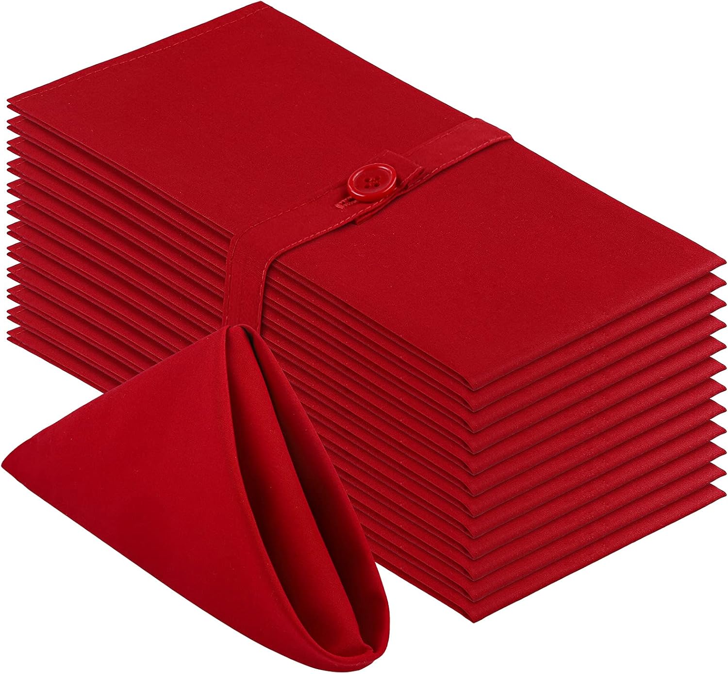 Aneco 12 Pieces Dinner Napkins Washable Napkins Cotton