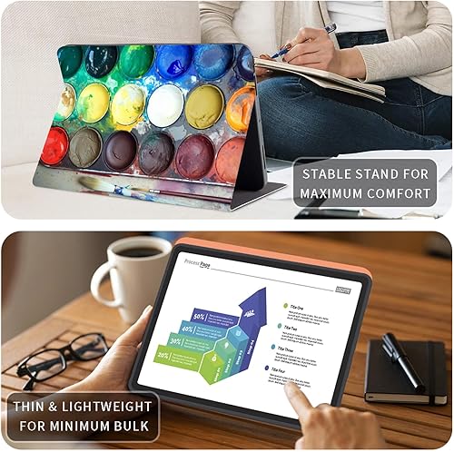 Vista 330 de Funda para Kindle de 6 pulgadas (11.ª generación, versión 2024/2022) delgada de piel sintética, ajustable, multiángulo, Smart Shell con función