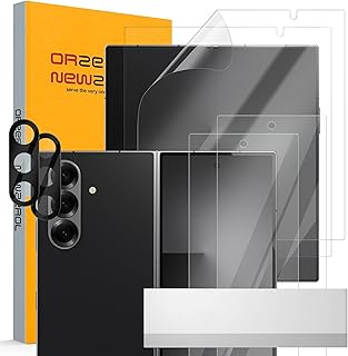 Newzerol 【2セット総計6枚】For Galaxy Z Fold7ガラスフィルム メインスクリーン保護フィルム TPU素材 Z Fold 7カメラフィルム SC-56F/SCG34に対応【全面保護・気泡24時間自動消える・高透過率・指紋防止・自動吸着】 ギャラクシーZ Fold 7保護フィルム