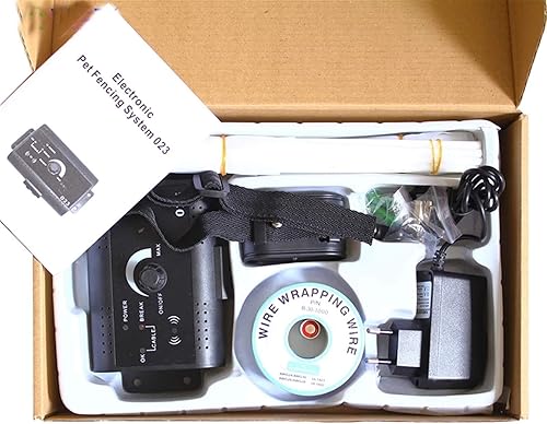 Miniatura 7 de Cerca eléctrica para mascotas, sistema de contención eléctrica para mascotas, seguro y eficaz pitido y cerca de choque, receptor de collar