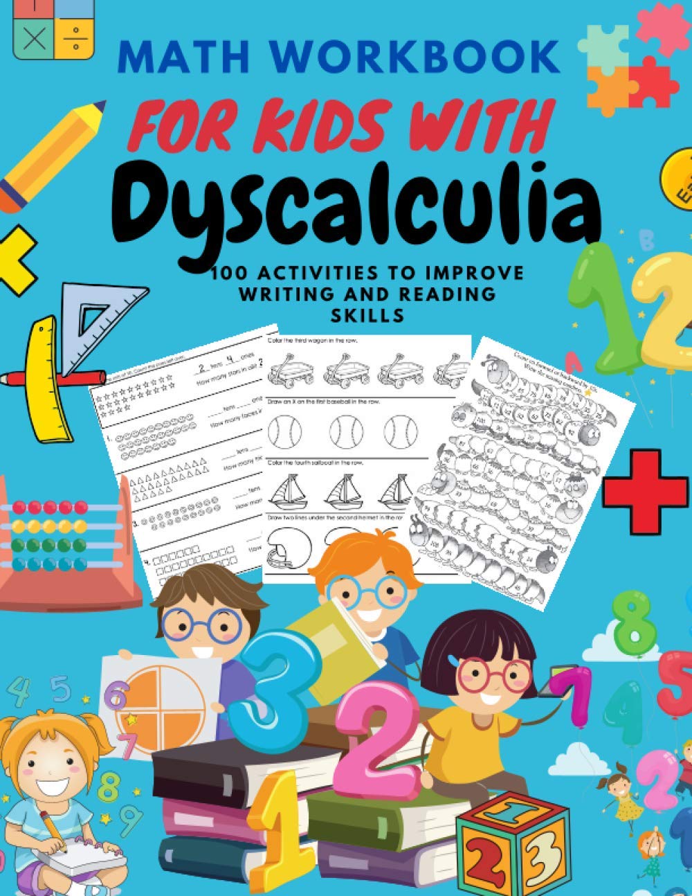 Math Workbook For Kids Withs Dyscalculia: 100 Math activities to ...