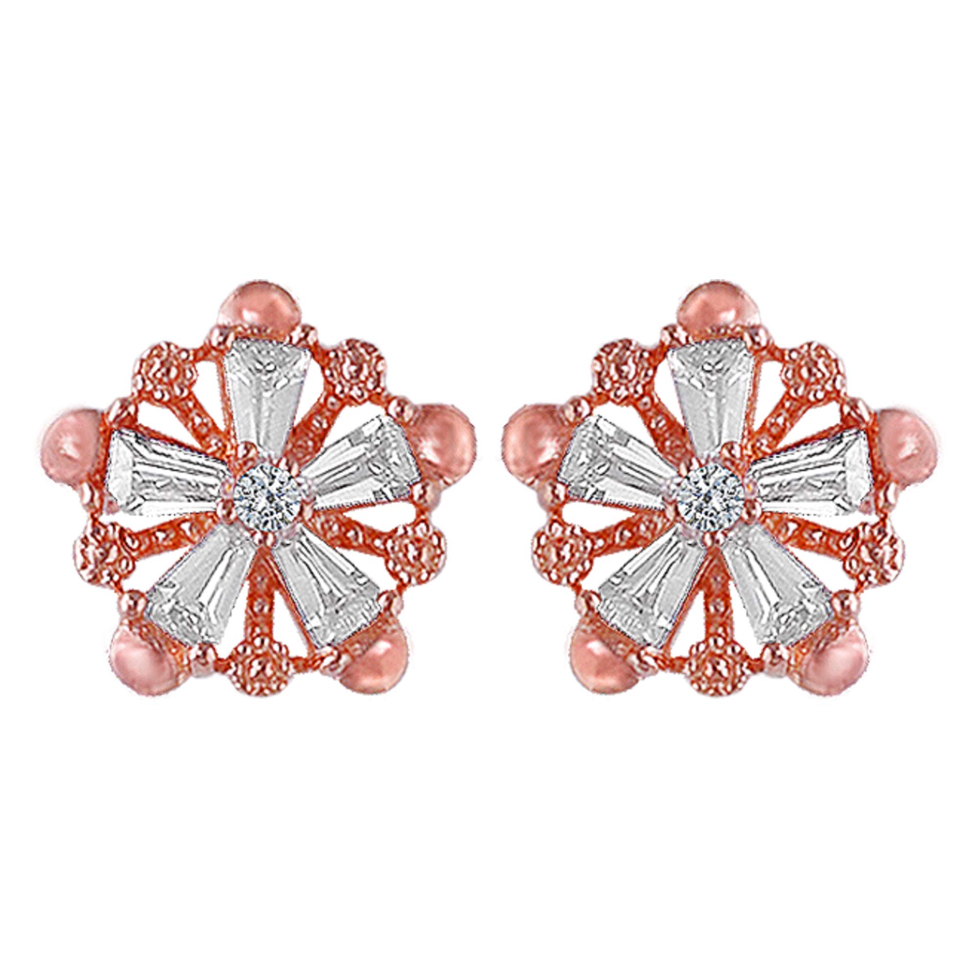 GIVA 925 Silver Rose Gold Baguette Flower Earrings | Gifts for Girlfriend, Gifts for Women and Girls | With Certificate of Authenticity and 925 Stamp | 6 Month Warranty* (B08VJG78B2) Amazon Price History, Amazon Price Tracker