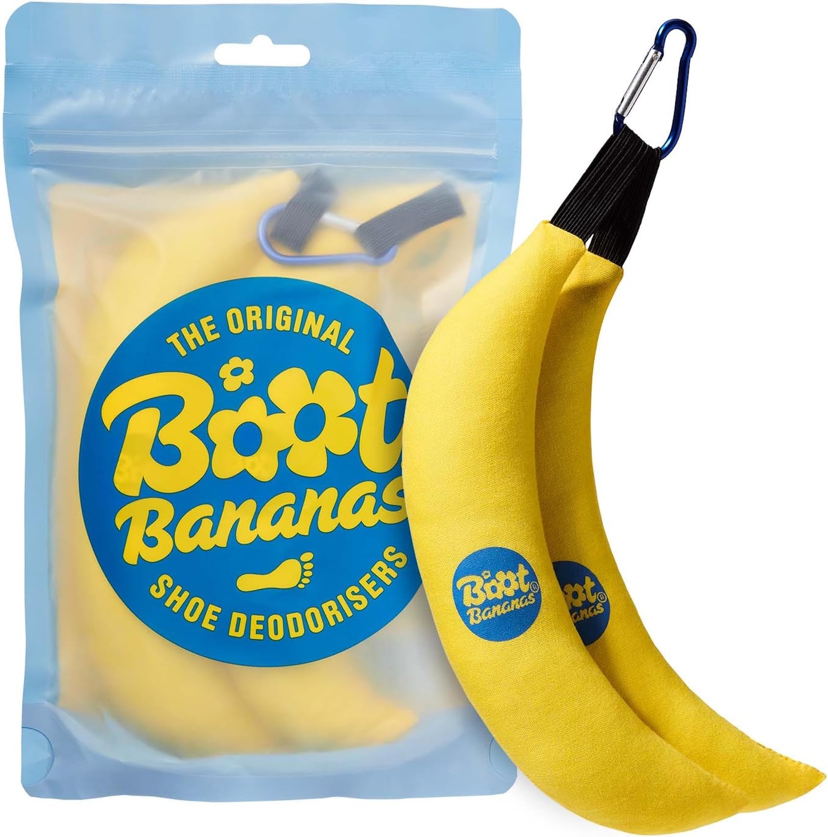 Boot Bananas Original Shoe Deodorizer | Long-Lasting, Reusable Sports Shoe Deodorizer Odor Neutralizer & Air Purifier | Eco-Conscious | Lasts 6 to 12 Months | 1 Pair