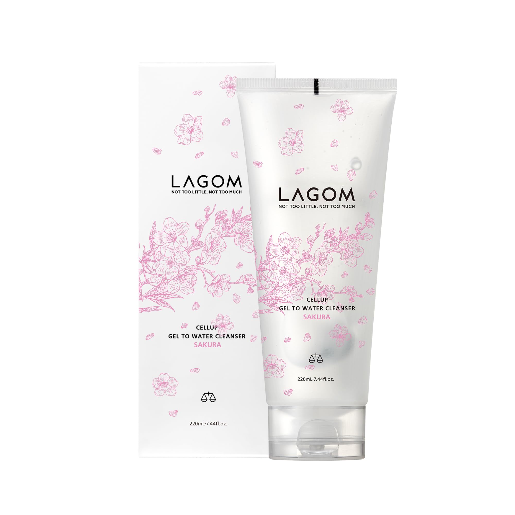 LAGOM (ラゴム) ジェルトゥウォーター クレンザー サクラの香り 朝用洗顔…