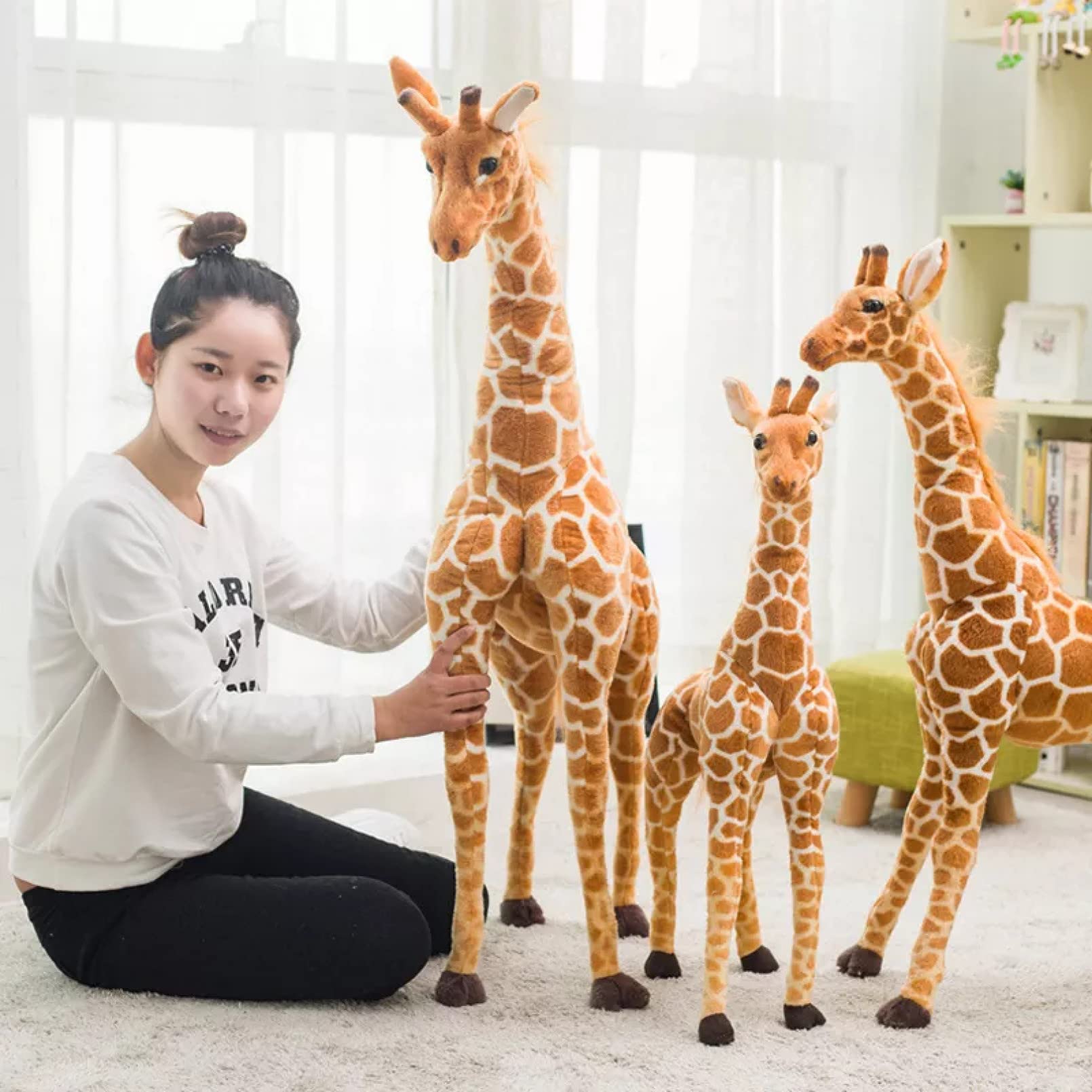 Amazon.co.jp: suhang キリンぬいぐるみぬいぐるみ人形ソフト