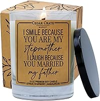 Vista 1 de I Smile Because You're My Stepmother - Divertida vela de cumpleaños para mamá y mejor amiga, regalo para hermana