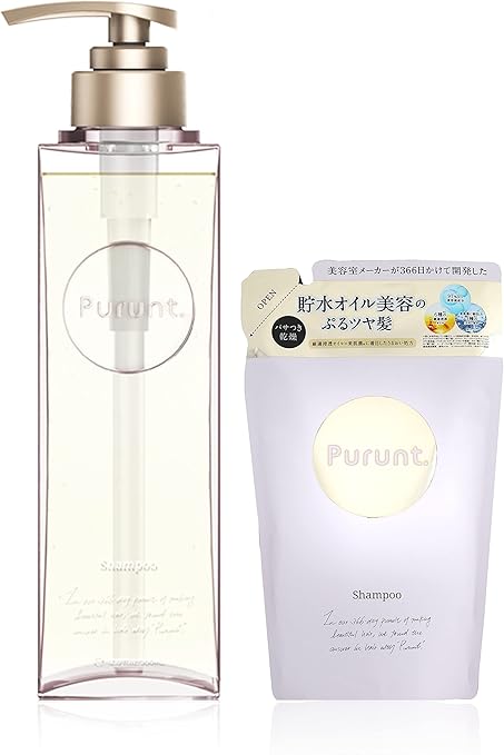 Amazon プルント Purunt モイストリッチ 美容液 シャンプー ボトル 詰め替え セット 380ml 300ml 美容室 メーカーが 366日かけて開発した 貯水オイル美容のぷるツヤ髪 美容院 サロン いい香り 無添加 ノンシリコン ノンシリコン シャンプー