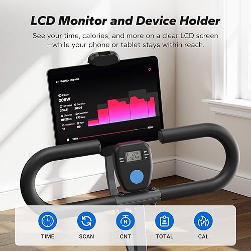 Miniatura 3 de MERACH Máquina de Sentadillas Mejorada para Mujeres, Entrenador Inteligente de Remo y Sentadillas Profundas con Soporte para Tableta, Resistencia