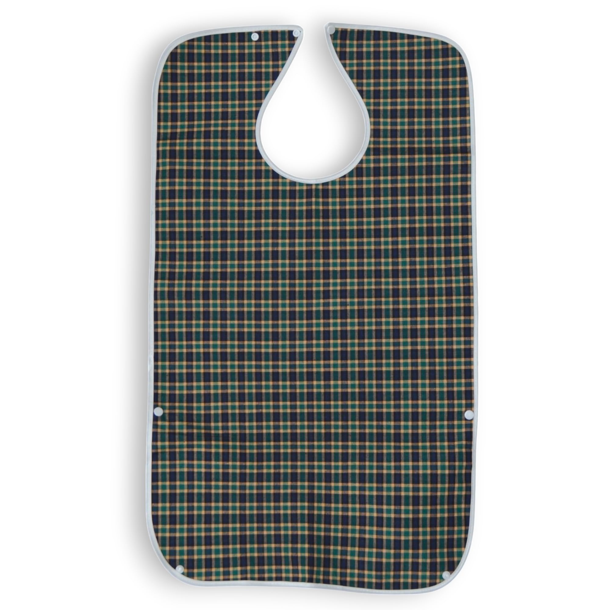 Akord Unisex Green Waterproof Adult Mealtime Bib Protector Elderly Disability Aid Apron Food Catcher,